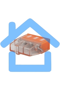 Экспресс-клемма с пастой Rexant СМК 2273-243, 3-проводная 0.5-2.5 мм², прозрачная (100 шт./уп.)