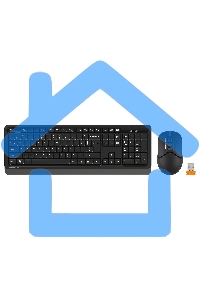 Комплект клавиатура + мышь A4Tech Fstyler FG1012 клав:черный/серый мышь:черный USB беспроводная Multimedia