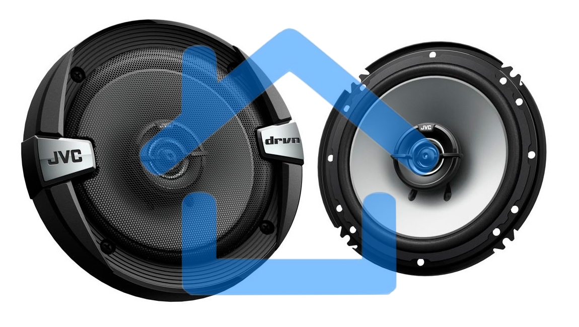 Колонки автомобильные JVC CS-DR162 300Вт 88дБ 4Ом 16см (6дюйм) (ком.:2кол.) коаксиальные двухполосные