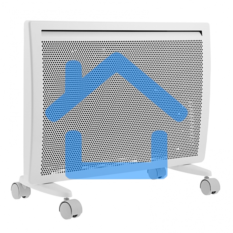 Конвектор гибридный Denzel HybridX-1500 белый, 1500 Вт, 25 м2, термостат, дисплей