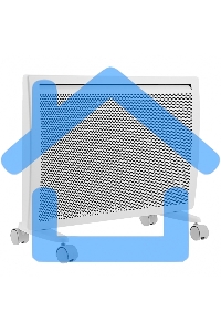 Конвектор гибридный Denzel HybridX-1500 белый, 1500 Вт, 25 м2, термостат, дисплей