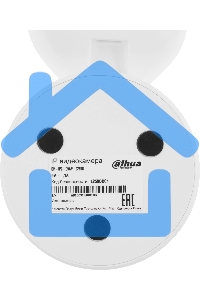 Компактная IP-видеокамера DAHUA DH-IPC-C5AP-0280B с Wi-Fi 2.4ГГц 5Мп, 1/3.2” CMOS, объектив 2.8мм, обнаружение людей, ИК 10м, микрофон, динамик