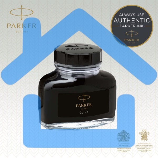 Флакон с чернилами Parker Quink Z13 (CW1950375) черные чернила, 57мл для ручек перьевых