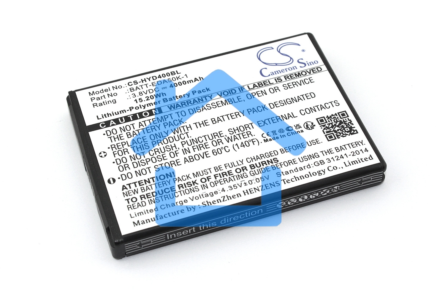 Аккумуляторная батарея CameronSino CS-HYD400BL для терминала сбора данных Honeywell EDA50 EDA51 4000mAh