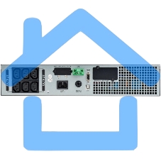 Источник бесперебойного питания однофазный Online 1000 Ва/1000 Вт, Rack mount, c LCD дисплеем 24VDC с АКБ 2U 2х9AH