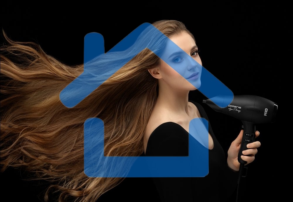 Фен Polaris PHD2099ACi Argan Therapy PRO черный 2000Вт