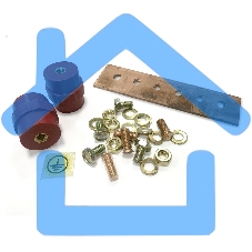 Комплект заземления для шкафов (шина заземления+винты) Hyperline TGRB-SET (упак.:1шт)