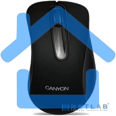 Мышь проводная Canyon CM-2 черный, 800 dpi, USB, кнопки - 3