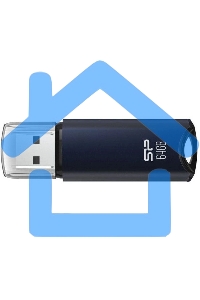 Флешка USB R/W 64 Gb Silicon Power Marvel M02, USB 3.2, синий