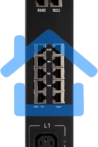 Блок распределения питания Powercom PDU-32AVMS24-18C3-6C9-3P верт.размещ. 18xC13 6xC19 с сетевым мониторингом 3x32A EN 60309 2м
