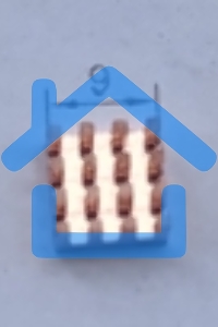 Медный радиатор 9х9х3 мм с термоскотчем 3M 9448A