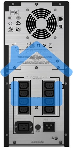 Источник бесперебойного питания APC Smart-UPS C SMC3000I 2100Вт 3000ВА черный