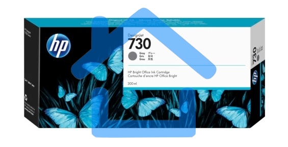 Картридж струйный HP 730 300-ml серый Ink Cartridge