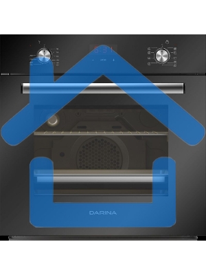 Духовой шкаф электрический Darina 2V5 BDE 112 708 B черный, встраиваемый