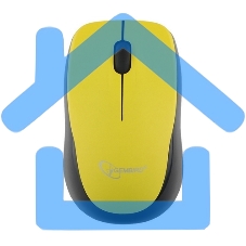 Мышь беспроводная Gembird MUSW-360-LM желтый, 1000 dpi, радиоканал, USB, кнопки - 3