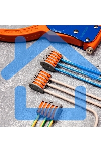 Соединительная клемма многоразовая, 5-и проводная, серая (0,08-4 мм²), (5шт.) Rexant