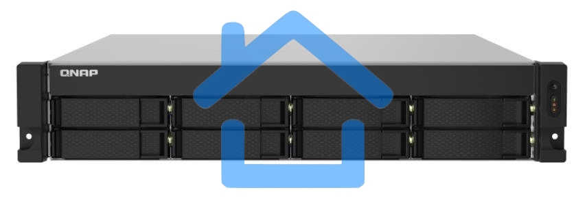 Сетевое хранилище без дисков SMB QNAP TS-832PXU-4G 8-Bay AL324 quad-core 1.7 GHz 2U rackmount NAS, 4Gb DDR4 UDIMM RAM (max 1x16Gb), SATA 6Gb/s, 2x 10GbE SFP+ LAN, 2x2.5 GbE LAN, 1x PCIe Gen2 x2 slot. W/o RAIL-B02