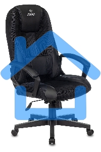 Кресло игровое Бюрократ Zombie 9 черный/серый, искусст.кожа/ткань, крестовина пластик