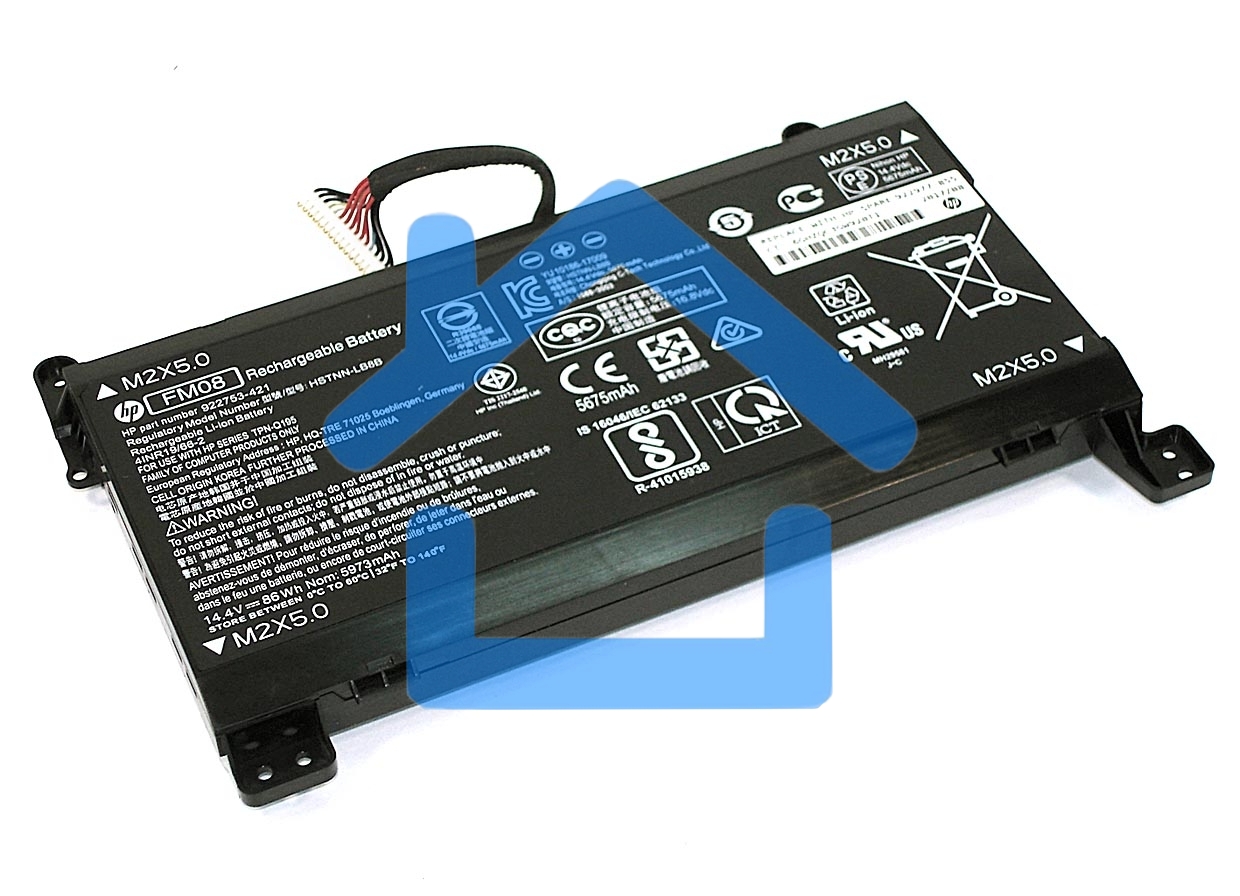 Аккумуляторная батарея для ноутбука HP 17-AN (FM08) 16Pin 14.4V 5700mAh