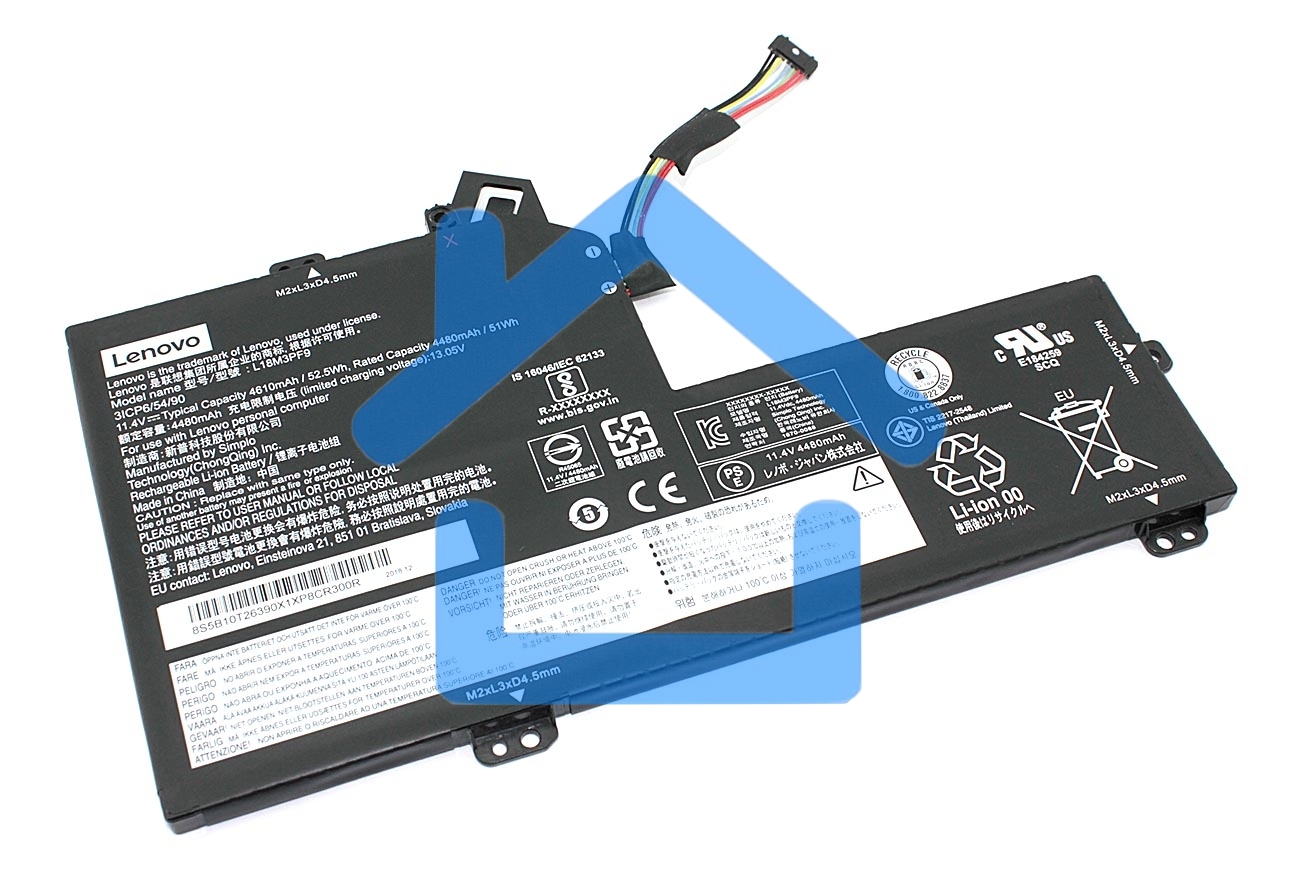 Аккумуляторная батарея для ноутбука Lenovo S540-15IWL GTX 11.4V 52.5Wh Orig