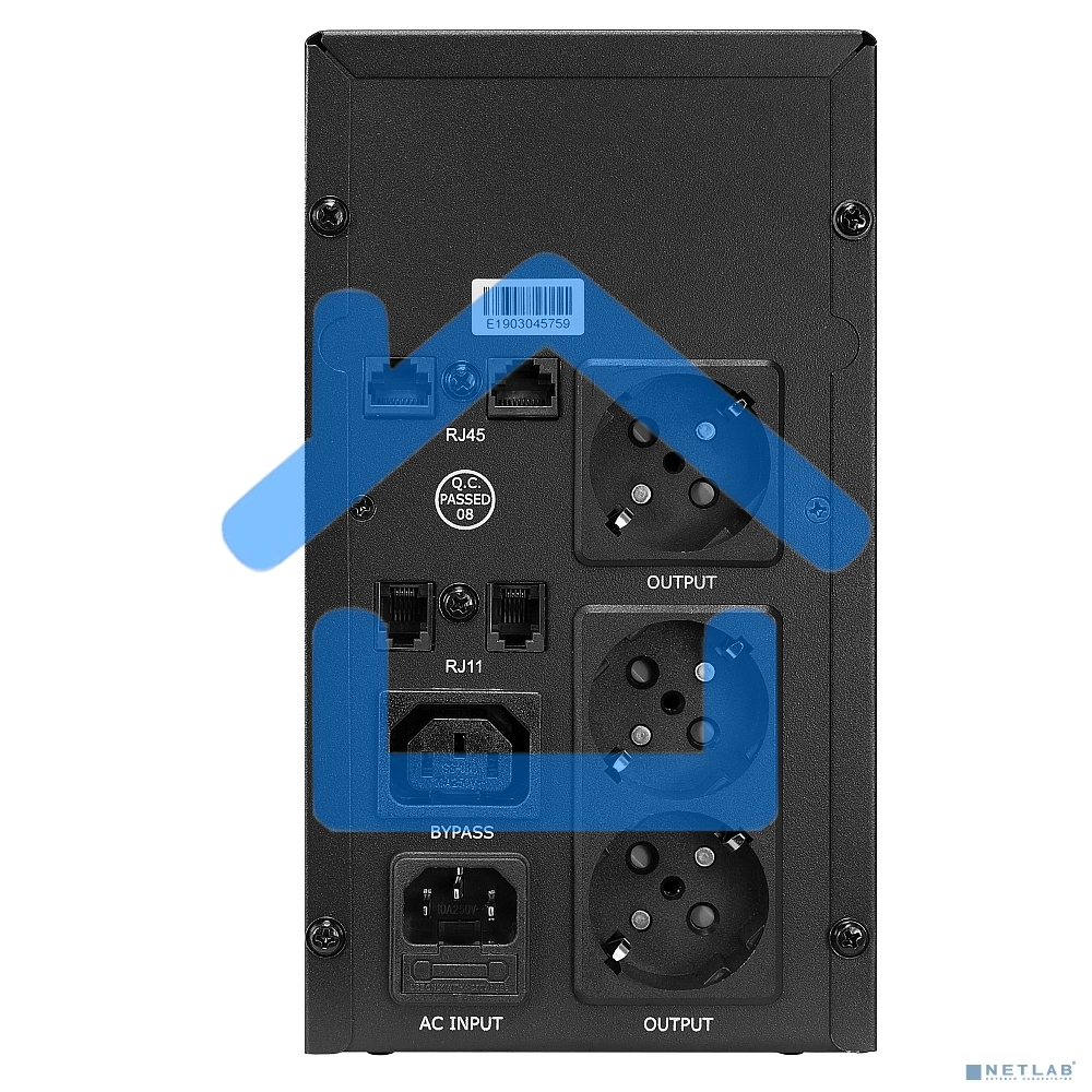 Источник бесперебойного питания CROWN ИБП CMU-SP800EURO 800VA, металл,1x12V/9AH, розетки 3*EURO+1*IEC bybas CM000001492