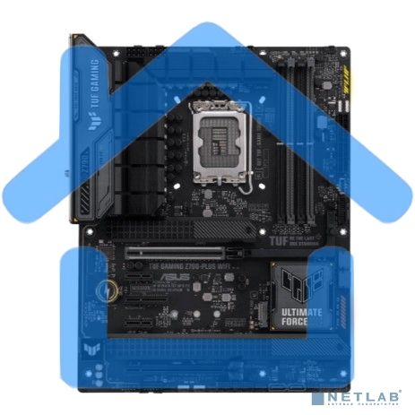 Материнская плата ASUS TUF GAMING Z790-PLUS WIFI, LGA 1700, Intel Z790, 4xDDR5, 4xSATA, 4xM.2, 1xPCIe 5.0 x16, 1xPCIe 4.0 x4, 2xUSB-A 3.2 Gen 2, 4xUSB-A 3.2 Gen 1, 1xUSB-C 3.2 Gen 2, 1xUSB-C 3.2 Gen 2x2, 1x2.5Gb LAN, 5x3.5 мм, 7.1, Standard-ATX