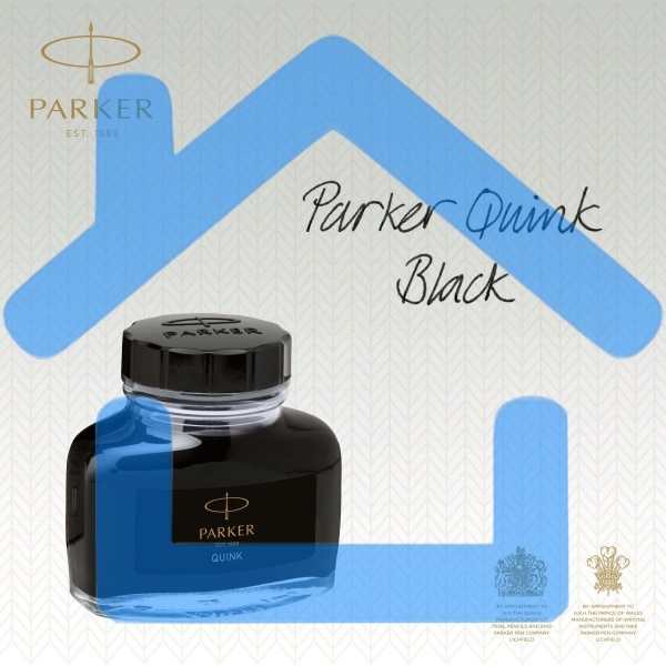 Флакон с чернилами Parker Quink Z13 (CW1950375) черные чернила, 57мл для ручек перьевых