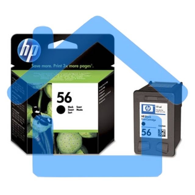 Картридж струйный HP №56 C6656AE черный для HP PCS 2100/DJ 5550/450/PS 7150/7350/7550 (520стр.)