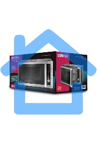 Микроволновая печь Centek CT-1582 нержавеющая сталь, 20 л, 700 Вт, переключатели - поворотный механизм/кнопки