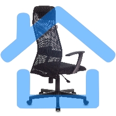 Кресло руководителя Бюрократ KB-8/BLACK черный TW-01 TW-11 сетка