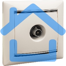 Розетка TV Valena звезда 1,5Дб 2400МГц (белая)