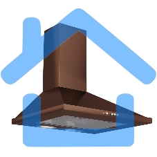 Вытяжка каминная Elikor Оптима 50П-400-К3Л медный, 50 см, 400 куб. м/ч, 55 дБ