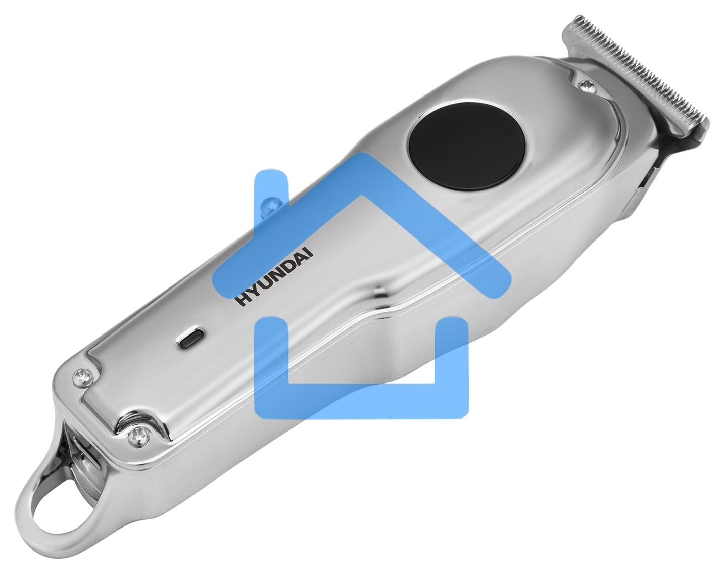 Машинка для стрижки Hyundai H-HC7111 серебристый/черный 3Вт (насадок в компл:3шт)