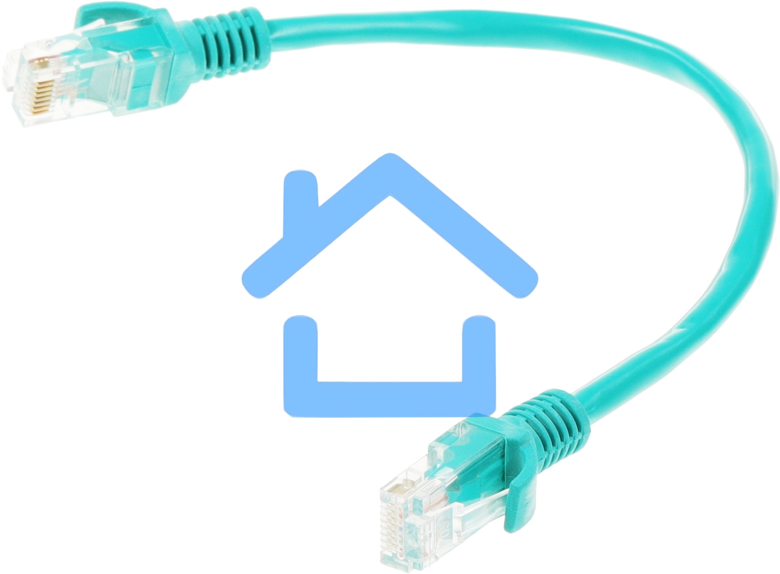 Патч-корд UTP Cablexpert кат.5e 0.25м, литой, многожильный, зеленый