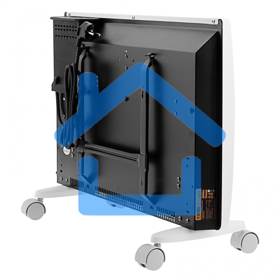 Конвектор гибридный Denzel HybridX-1500 белый, 1500 Вт, 25 м2, термостат, дисплей