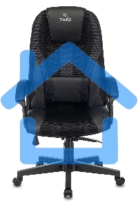 Кресло игровое Бюрократ Zombie 9 черный/серый, искусст.кожа/ткань, крестовина пластик