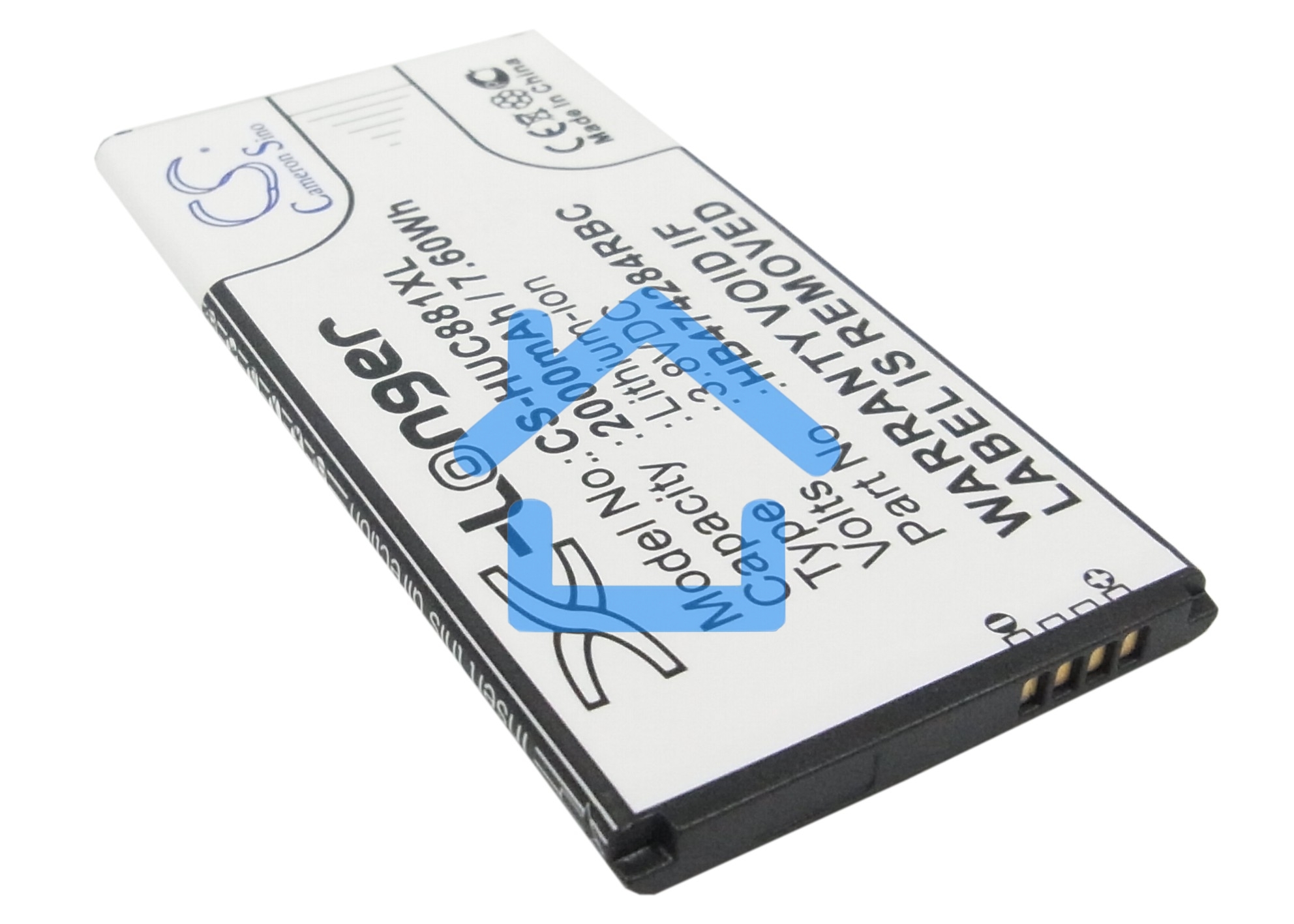 Аккумулятор CameronSino CS-HUC881XL HB474284RBC для Huawei Ascend G620 3.8V / 2000mAh / 7.60Wh
