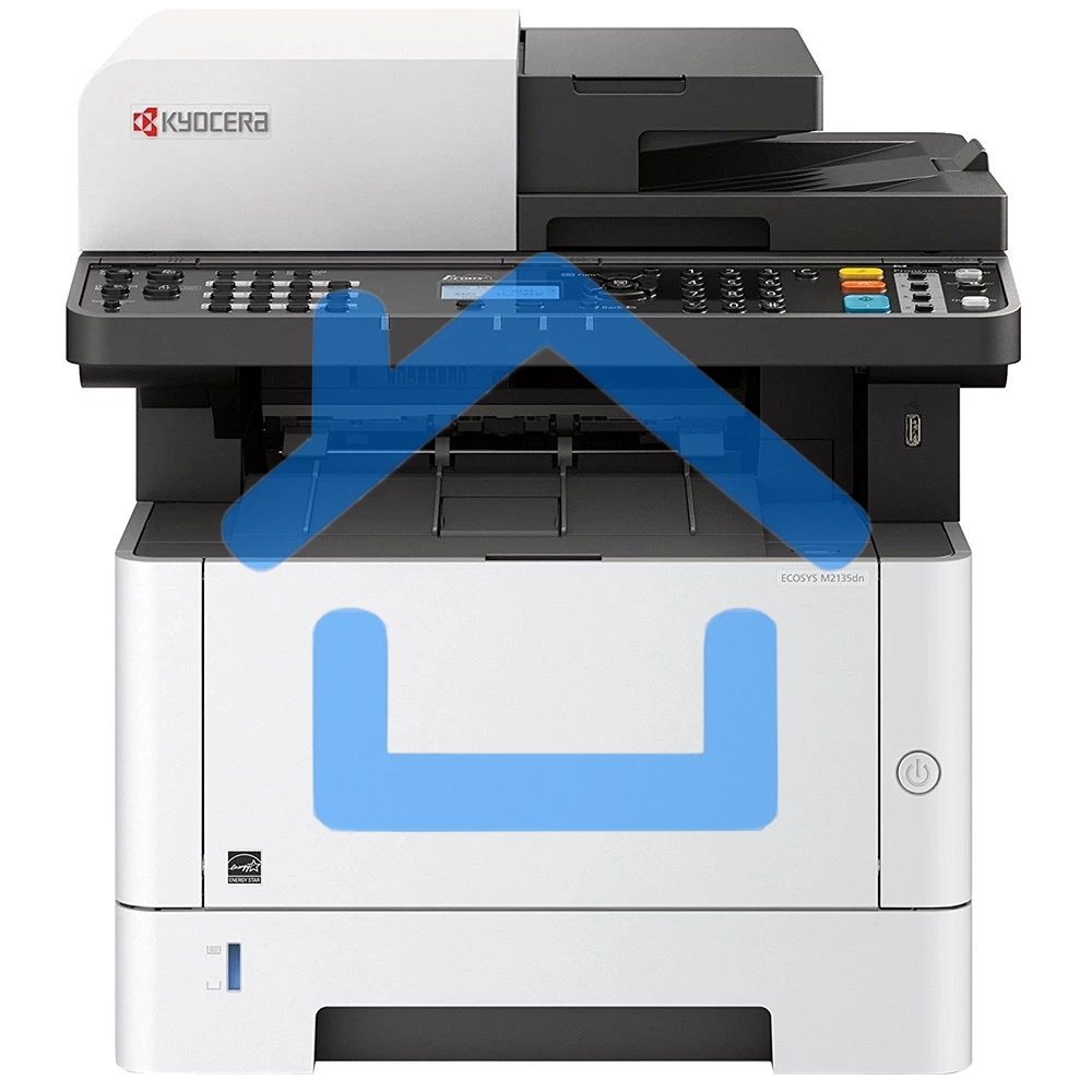 МФУ лазерное Kyocera Ecosys M2135dn (1102S03NL0), A4, ч/б, печ. до 35 стр/мин., скан. до 40 стр/мин (ч/б) 16 стр/мин. (цвет), 1200 x 1200 dpi (печать) 600x600dpi (скан.), USB, RJ-45