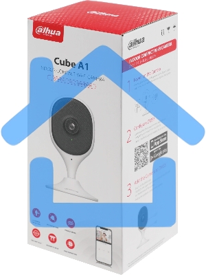 Компактная IP-видеокамера DAHUA DH-IPC-C5AP-0280B с Wi-Fi 2.4ГГц 5Мп, 1/3.2” CMOS, объектив 2.8мм, обнаружение людей, ИК 10м, микрофон, динамик