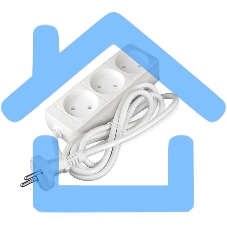 Удлинитель быт. ТМ Союз 2200 Вт 3гн. ПВС 1,5м 481S-1301