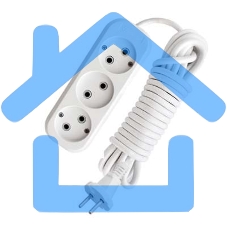 Удлинитель 3х2м без заземл. 10А IP20 Е-203 АБС-пл. ПВС 2х0.75 UNIVersal 9631963