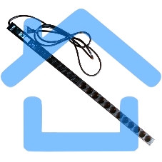 Вертикальный блок розеток, 12xSchuko + 8xC13, 250V, 16A, шнур 3 метра, вилка Schuko