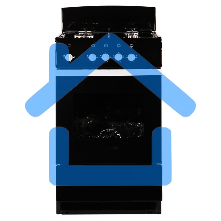 Плита газовая De Luxe 5040.38Г (Щ) черный, конфорок 4 шт, духовка 43 л, 50 см x 85 см x 50 см
