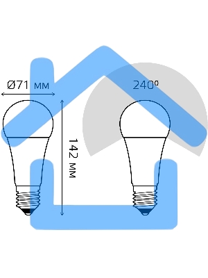 Лампа светодиодная Gauss LED Elementary A67 30W E27 2390lm 6500K 1/10/50 0