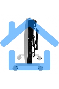 Конвектор гибридный Denzel HybridX-1500 белый, 1500 Вт, 25 м2, термостат, дисплей