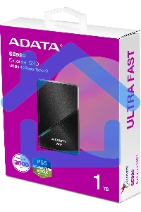 Накопитель SSD ADATA USB-C 1Tb EXT. черный SE920-1TCBK
