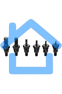 Заклепочник Denzel для резьбовых заклепок, двуручный, заклепки М3, М4, М5, М6, М8, М10, M12