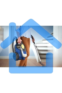 Пылесос Philips XB2125/09 синий, 360/850 Вт, уборка сухая, пылесборник контейнер 1.3 л