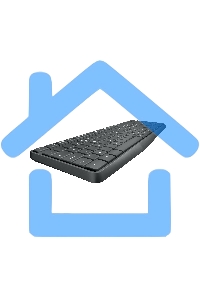 Комплект клавиатура + мышь Logitech MK235 клав:черный мышь:черный USB беспроводная