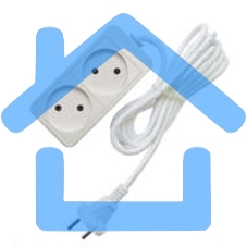 Удлинитель быт. ТМ Союз 2200 Вт 2гн. ПВС 1,5м 481S-1201